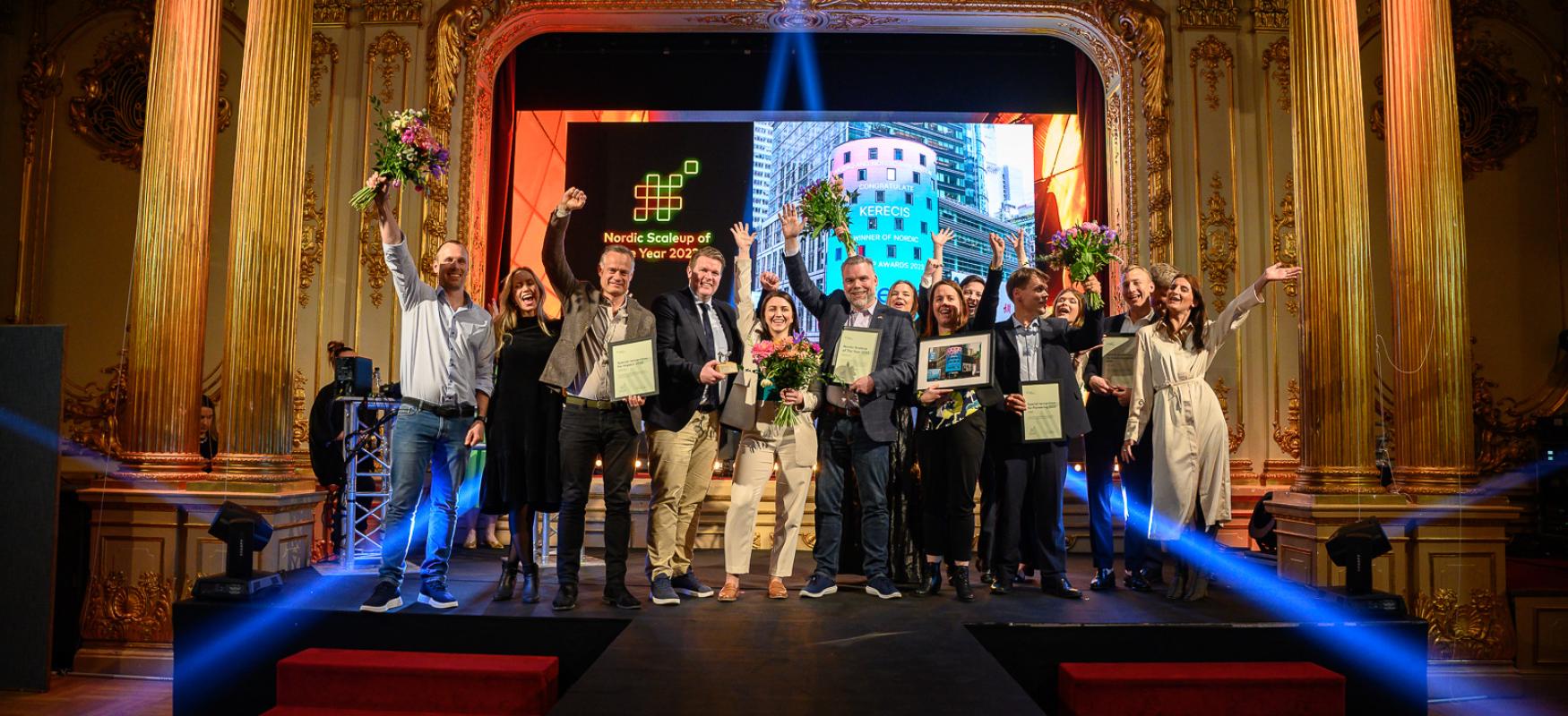 Vinderne af Nordic Scaleup Awards på scenen