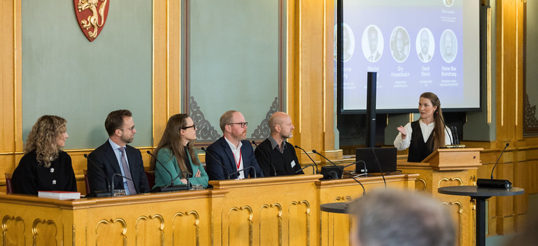 Panelet sammen med moderator