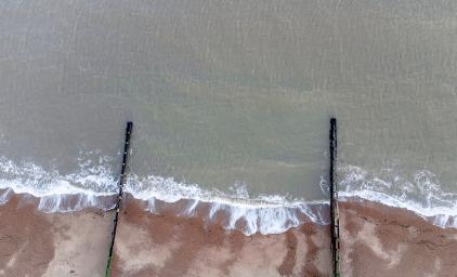 Billede af strandkant
