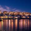 Nuutoqaq Beach by night - view up the coast.