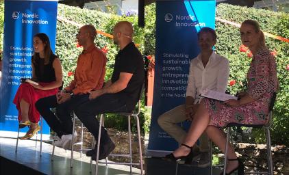 Speakers on stage almedalsveckan