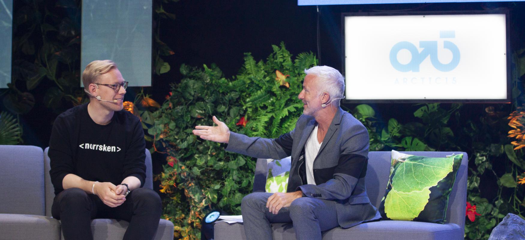 On stage at the Nordic Scale-up Summit 2019 at Arctic15 in Helsinki.