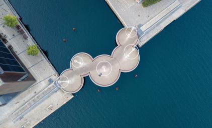 Circle bridge in Copenhagen.