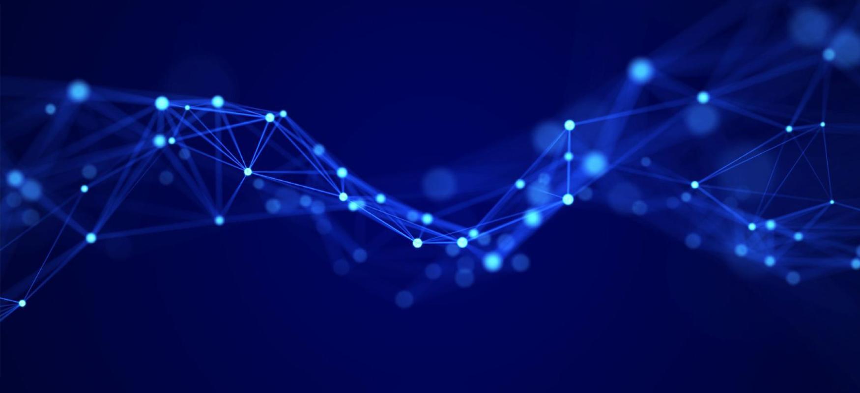 Geometrical shapes to illustrate AI