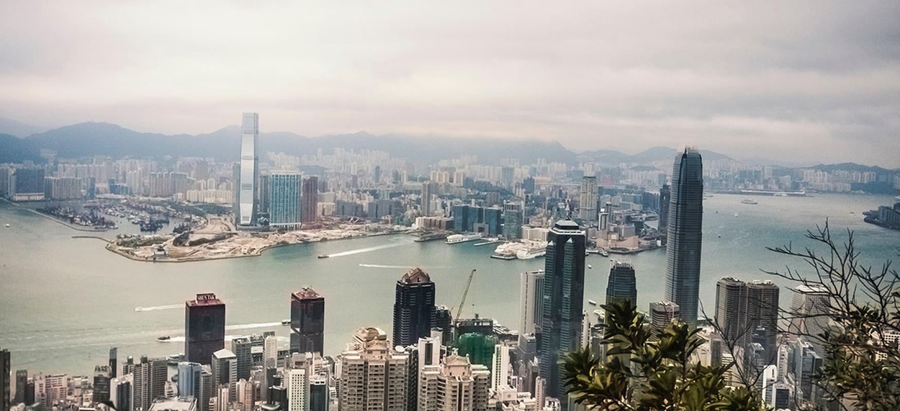 View over Hong Kong