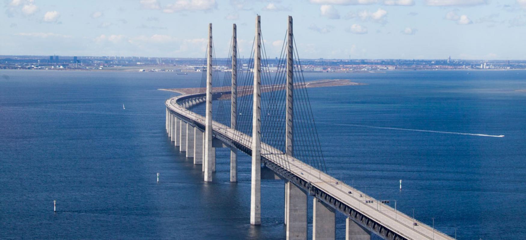 The Öresund Bridge between Sweden and Denmark