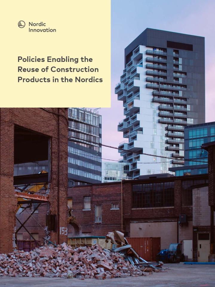 Front page of the report showing buildings