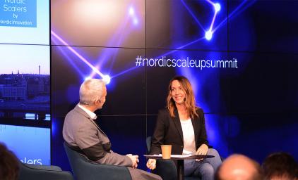 Picture from the Nordic Scale-up summit stage debate