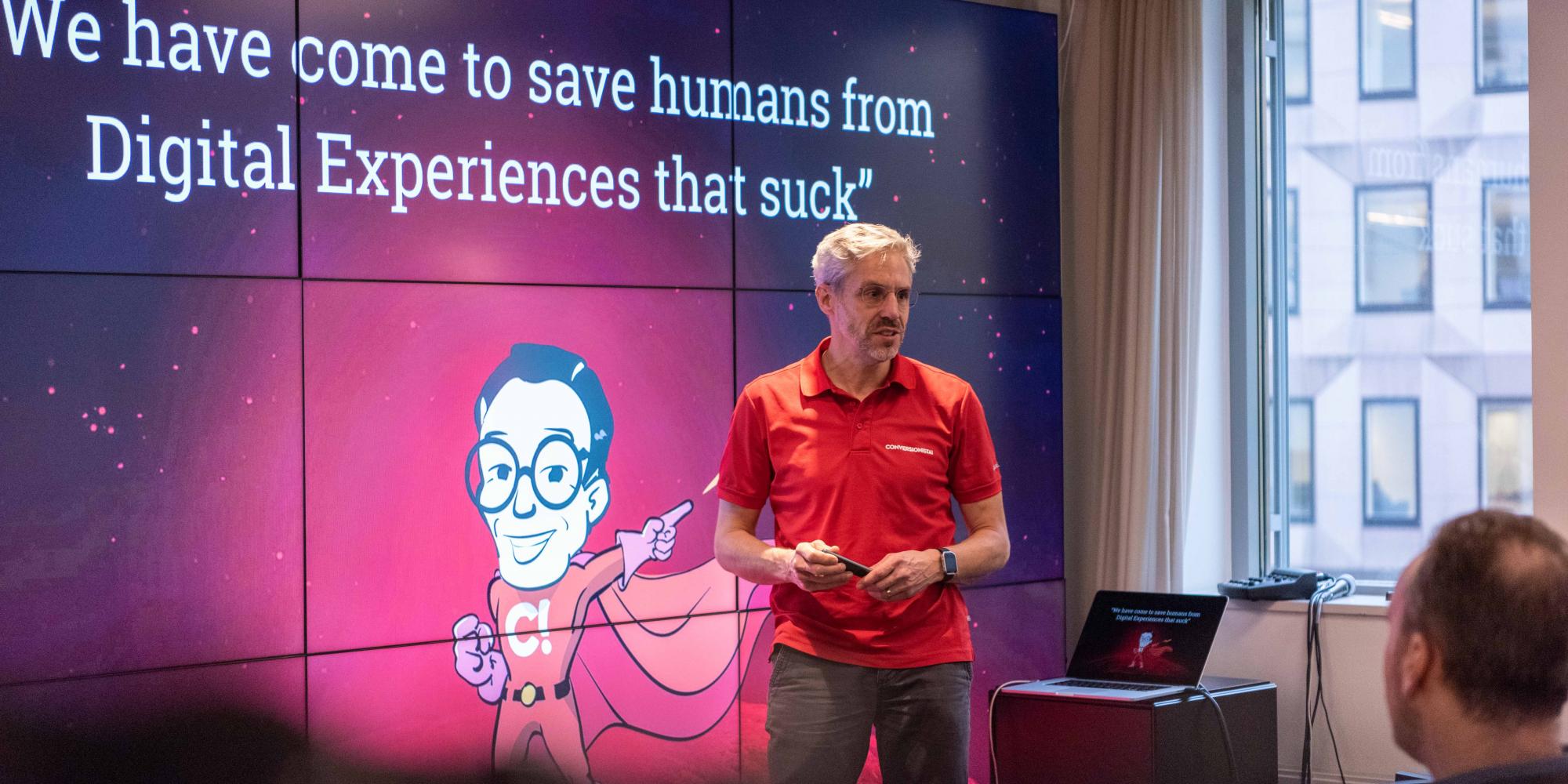 John Ekman of Conversionista teaching marketing to the scale-up companies.