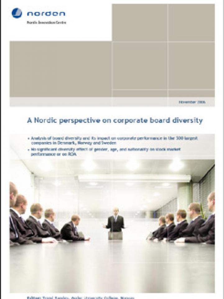 Frontpage: The performance effects of board diversity in Nordic Firms from 2006