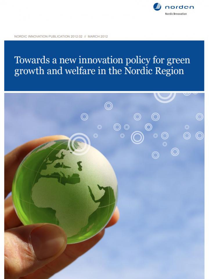 Frontpage: Towards a new innovation policy for green from 2012