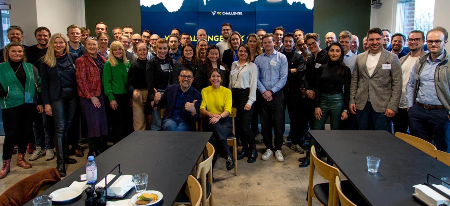 Group picture of all the teams at the VC challenge kick off 2023