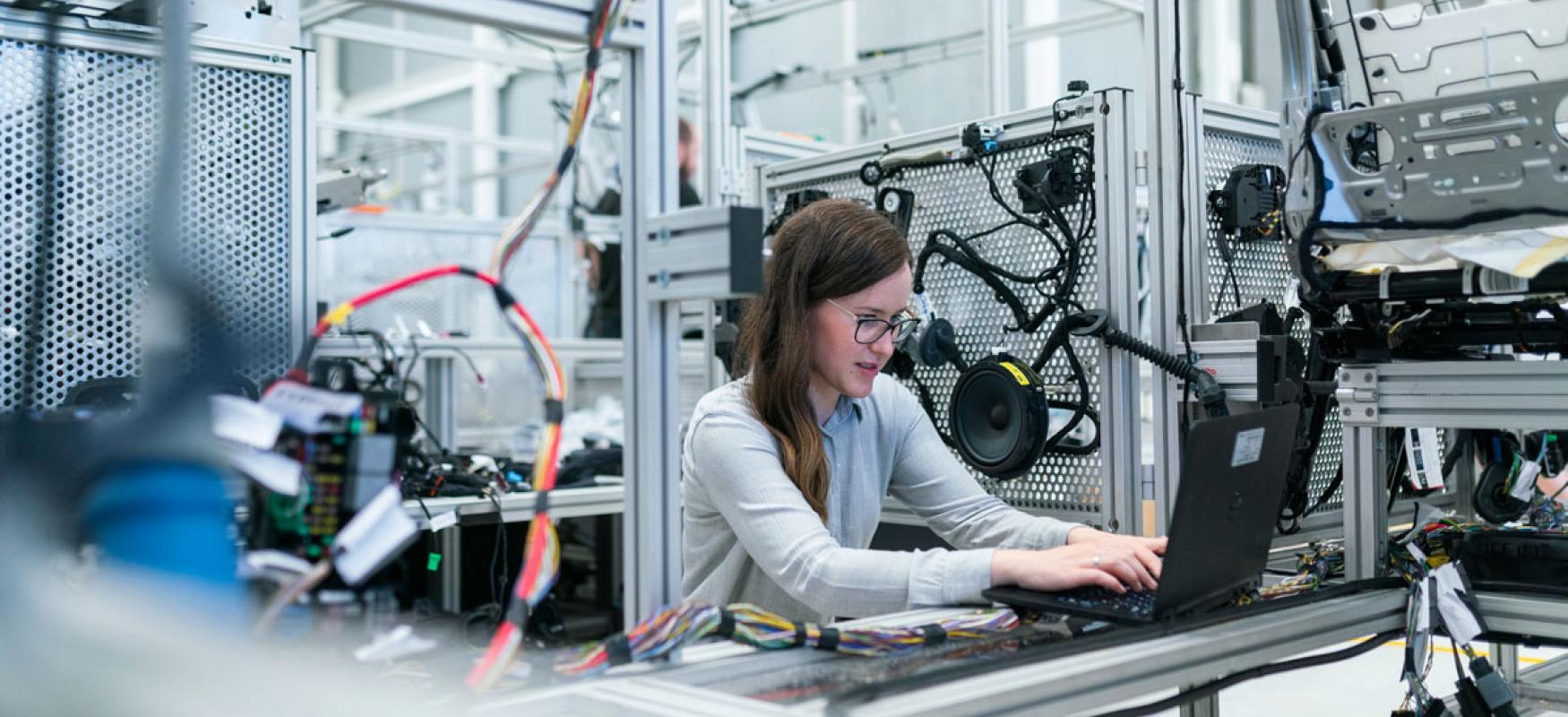 Woman engineer at work