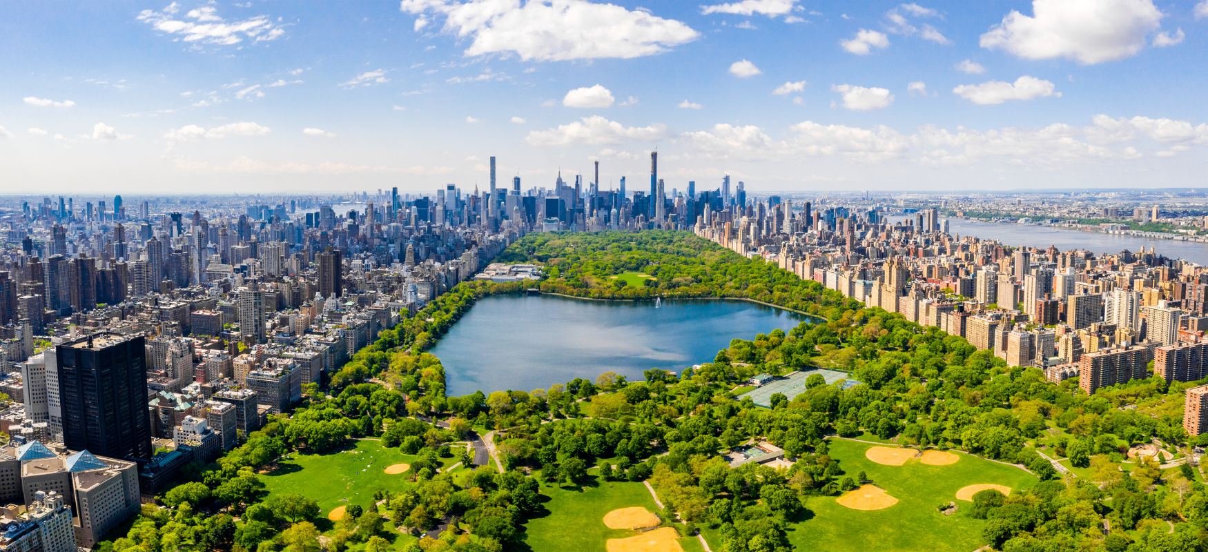 View of New York, Central Park.